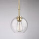 Hamilton 1 Light 6.5 inch Satin Brass Down Pendant Ceiling Light